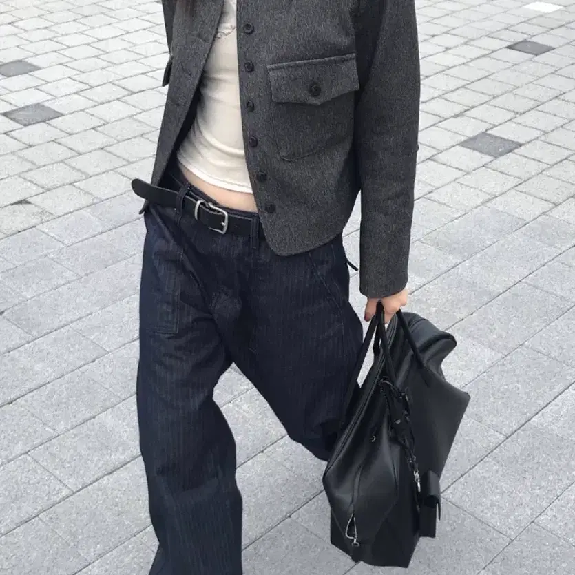 차콜 울자켓