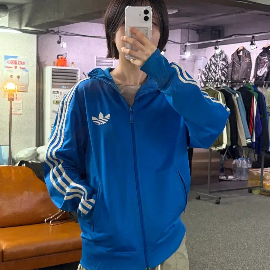 아디다스 파이어버드 블루 트랙탑 져지 B6174