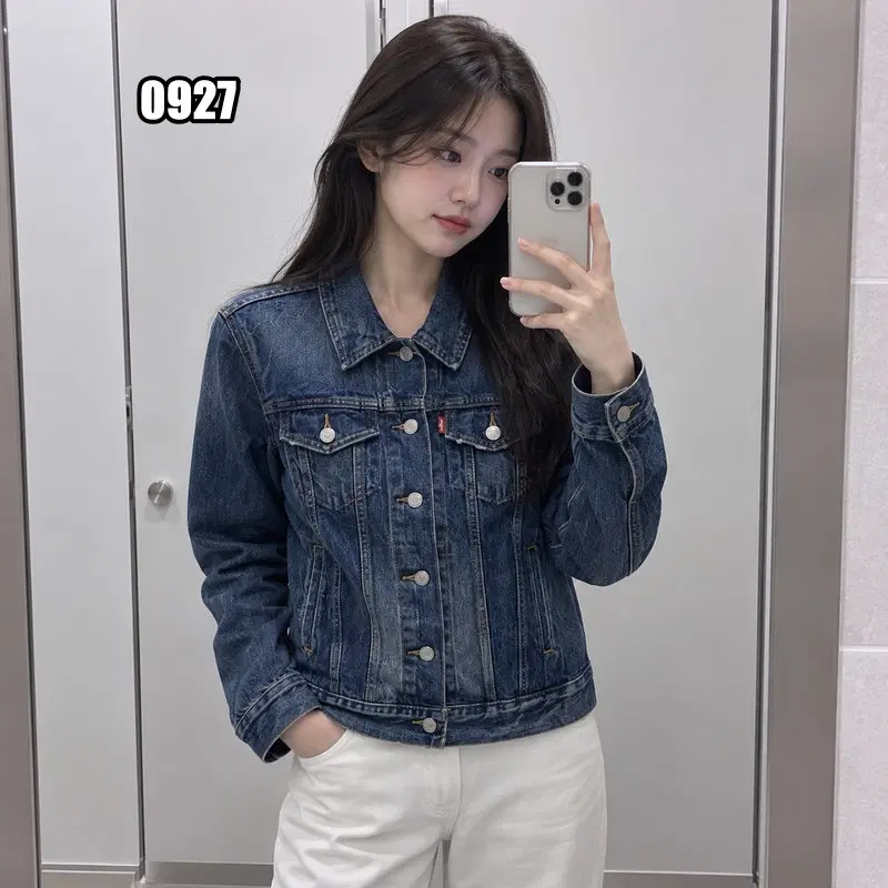 S 리바이스 빈티지 데님 긴팔 셔츠