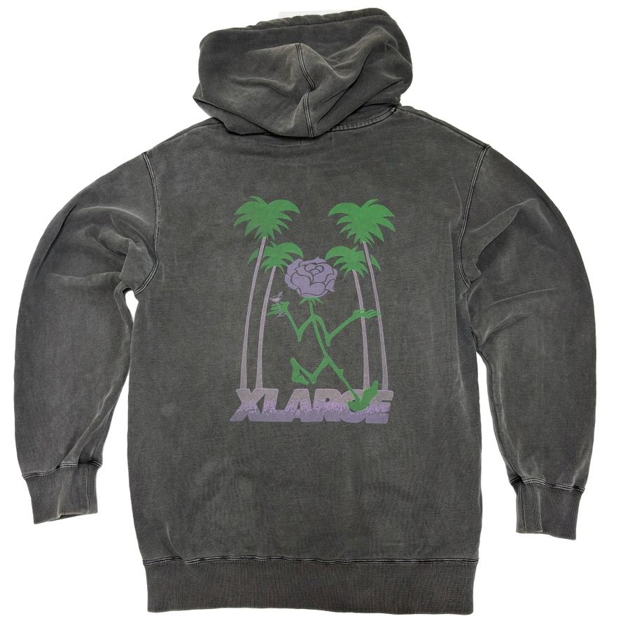 엑스트라라지(XLARGE) 로즈 그래픽 피그먼트 피그먼트 후드