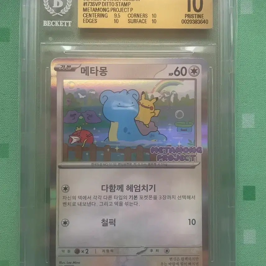 포켓몬 메타몽 프로모 카드 BGS 10등급