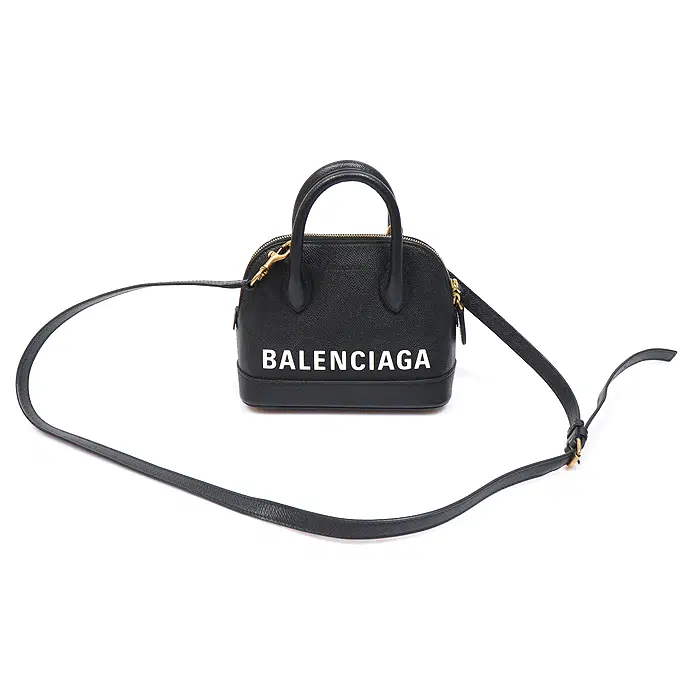 Balenciaga(발렌시아가) 550646 블랙 그레인 카프스킨 XXS 미니 빌 탑핸들 2WAY MUJ33707BC