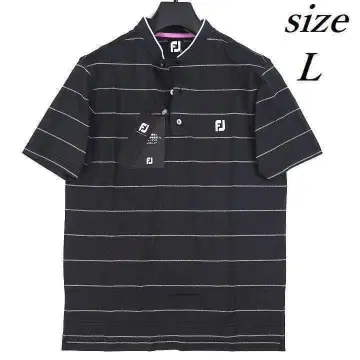 새상품 풋조이 골프 블레이드 칼라 셔츠 흡한속건 블랙 L