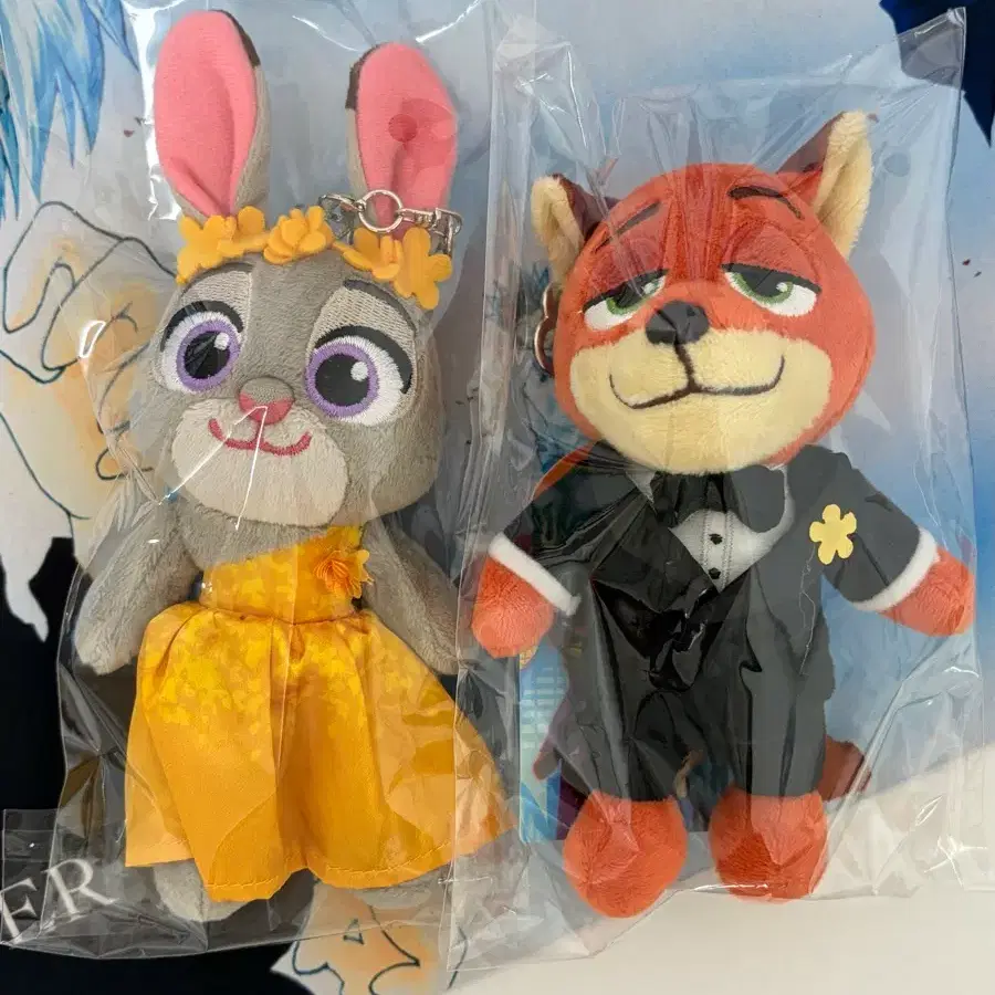 Cgv 주토피아 닉주디 인형키링 일괄