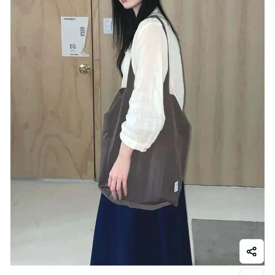 아이디어숍 나일론 숄더 토트백