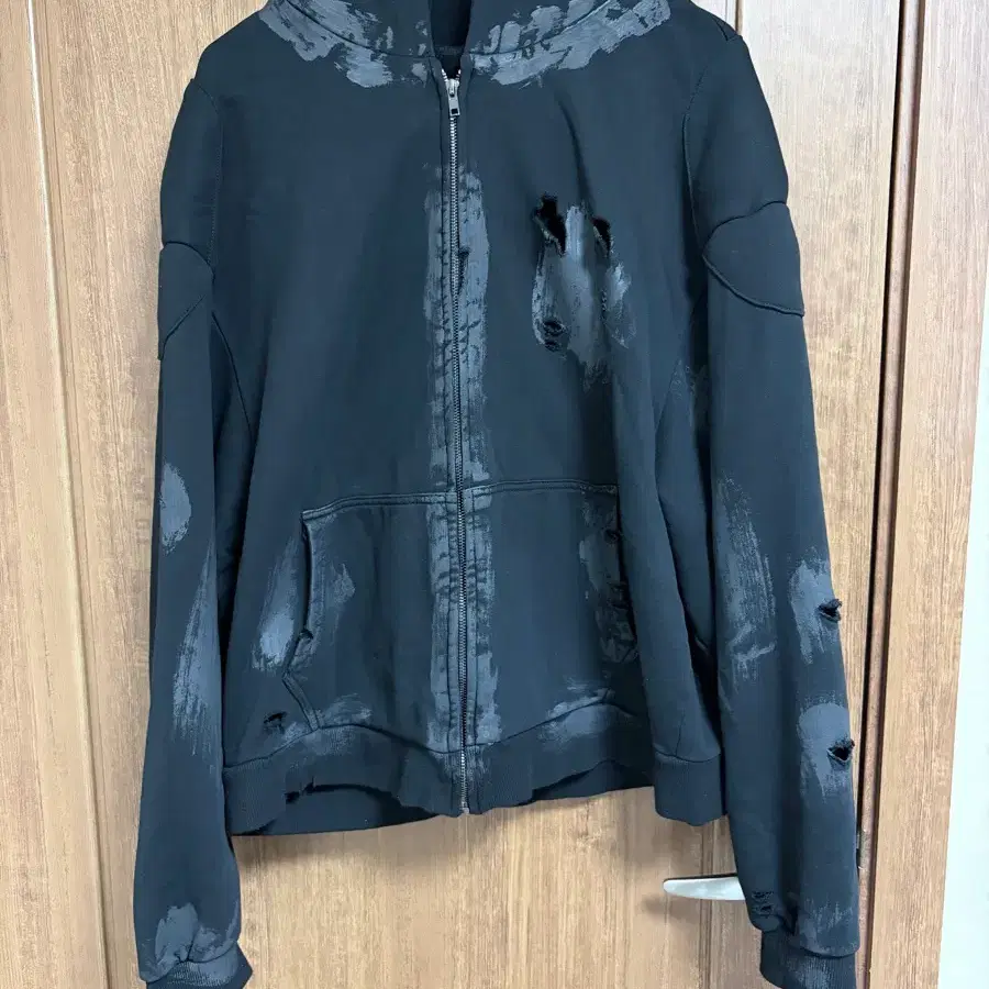 PRDX Paradox lab distressed 후드집업