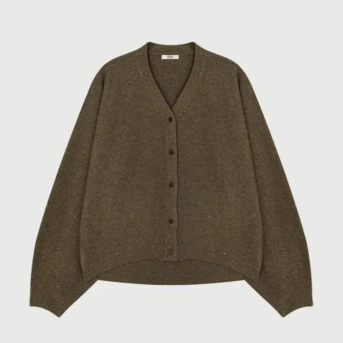 에토스 25fw 소프트 버튼 가디건 올리브