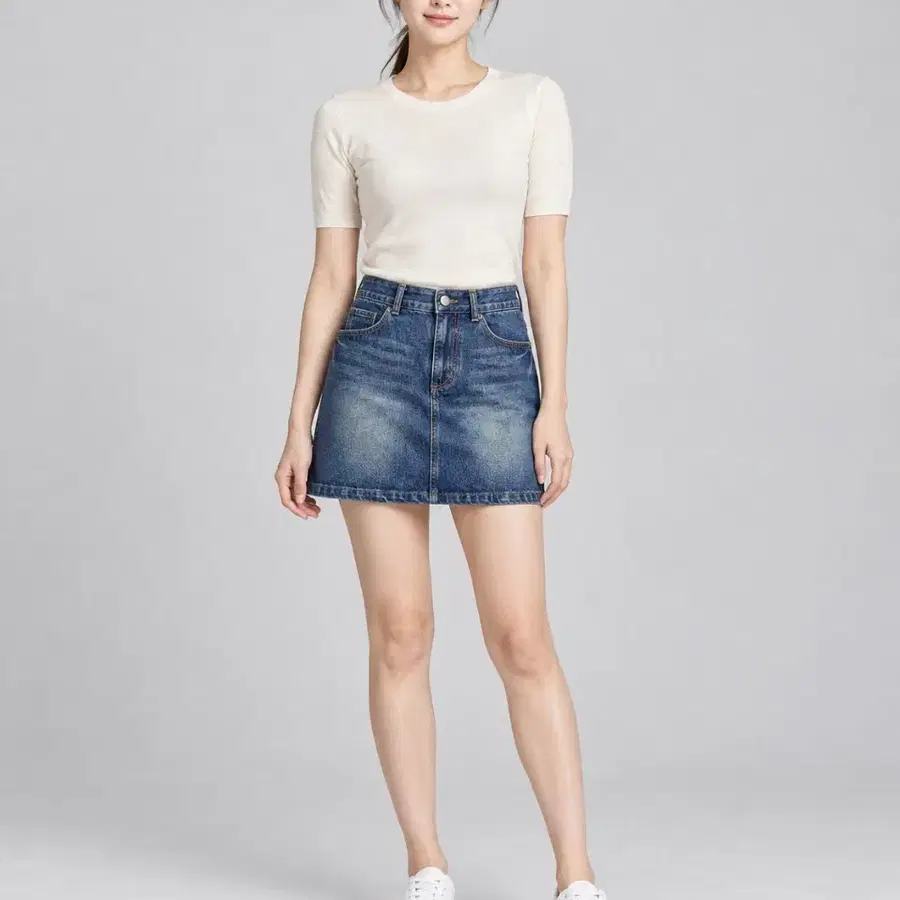 빈폴 레이디스/2022ss/데님 미니 스커트/26/앨리스/2013