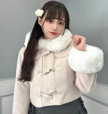 [ 오늘만 가격 인하 ] evelyn 숏 더플 코트 핑크 숏코트