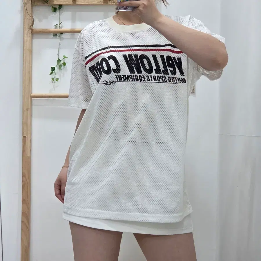 [L]옐로우콘 메쉬 바이크 레이싱 반팔