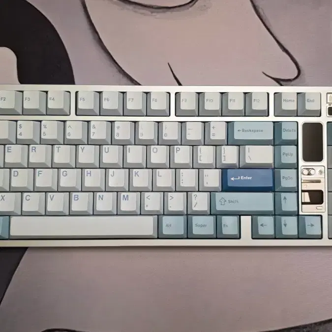 qk100mk2 블루 알루미늄 키보드