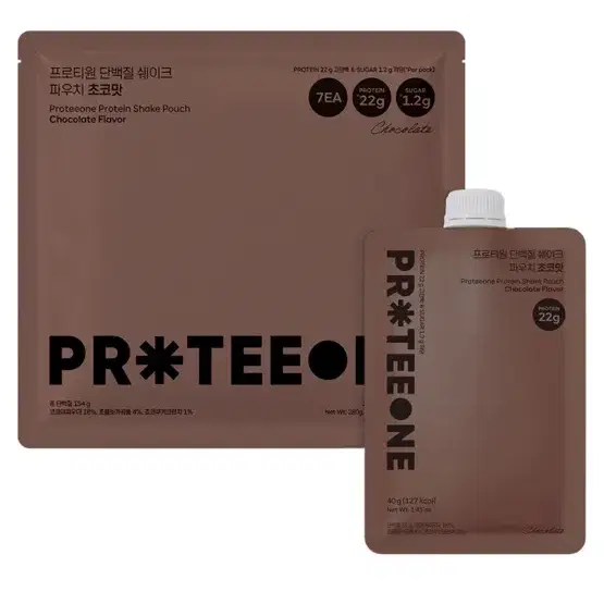 프로티원 단백질 쉐이크 파우치 초코