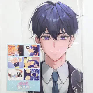 플레이브 예준 생카 생일카페 럭드 방과후 활동일지 안경거치대 아크릴 스탠드 아스탠