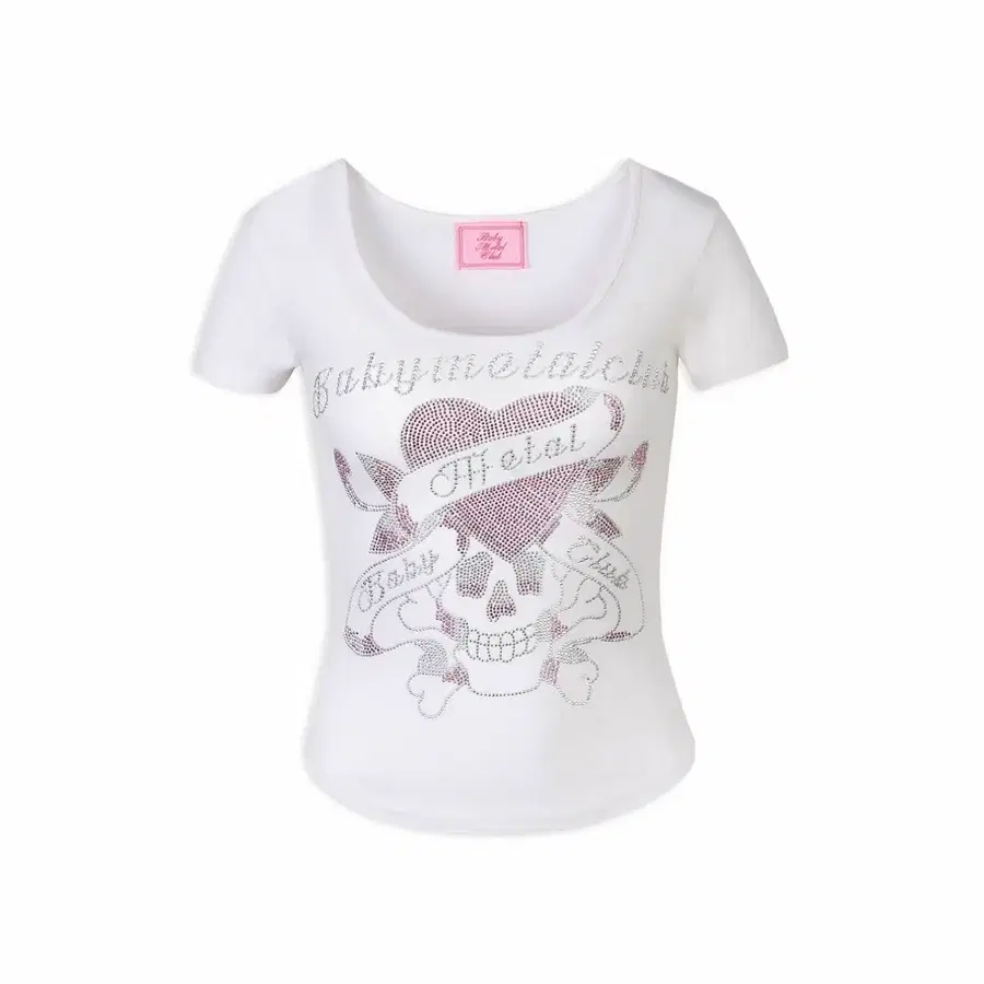 베이비메탈클럽 베메클 Bmc twinkle skull t (white)