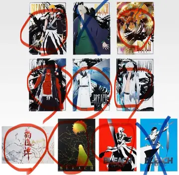굽힘 없이 발송 제일복권 블리치 BLEACH G상 클리어 포스터 8종