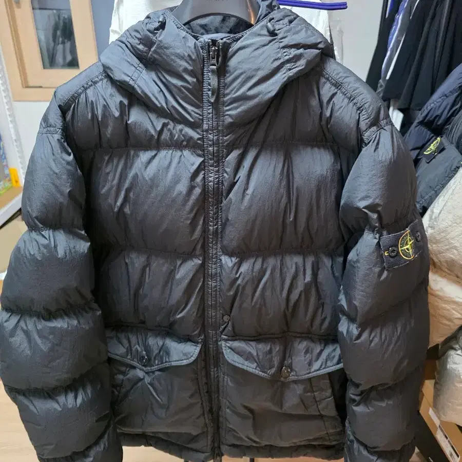 스톤아일랜드 크링클랩스 패딩 24fw 3xl