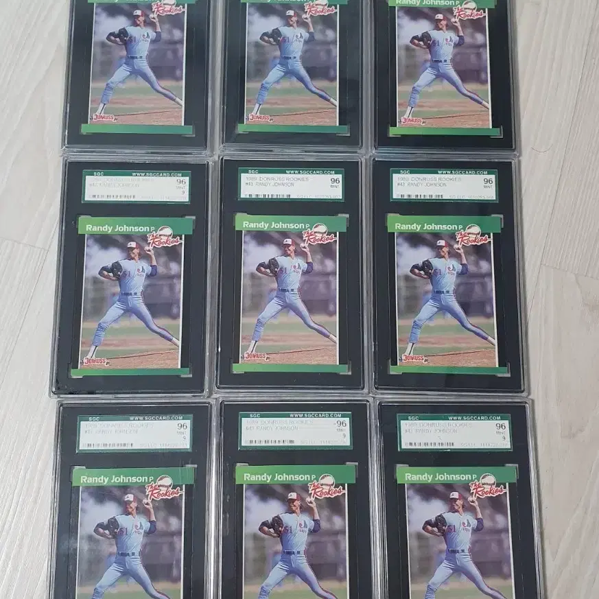 1989 돈러스 더 루키즈 랜디 존슨 루키카드 SGC 96 SGC 9 MINT Randy Johnson RC MLB HOF