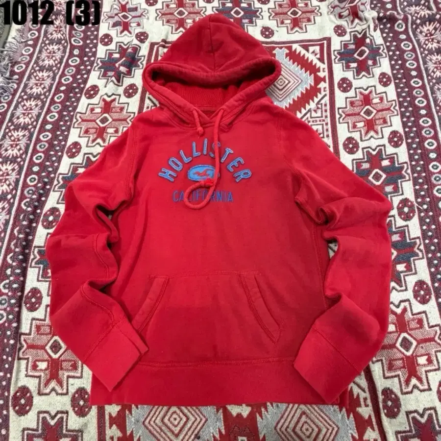 홀리스터 후드티 레드 M 1012