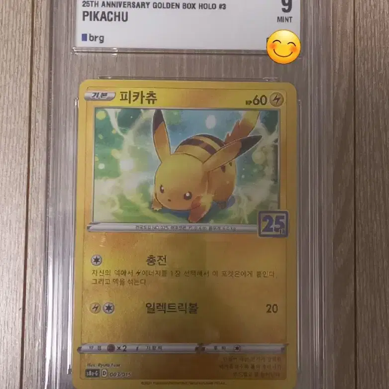 피카츄 25주년 골든박스 홀로 포켓몬카드 brg9