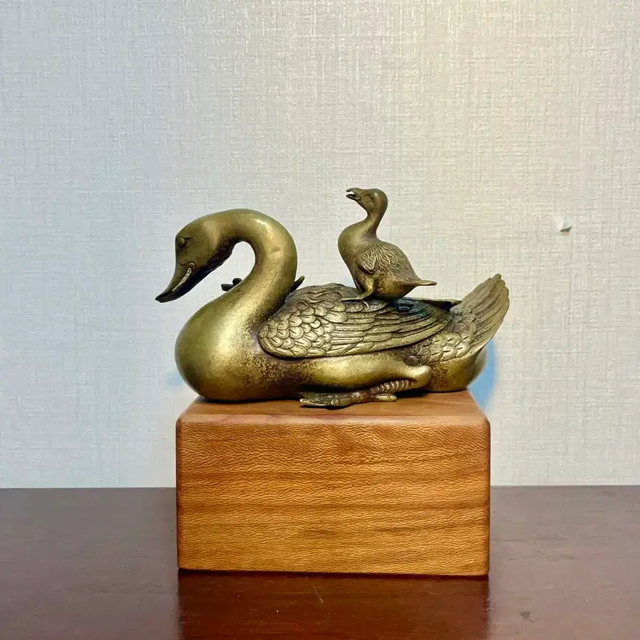 동브론즈 기러기 가족 조각상(20cm)