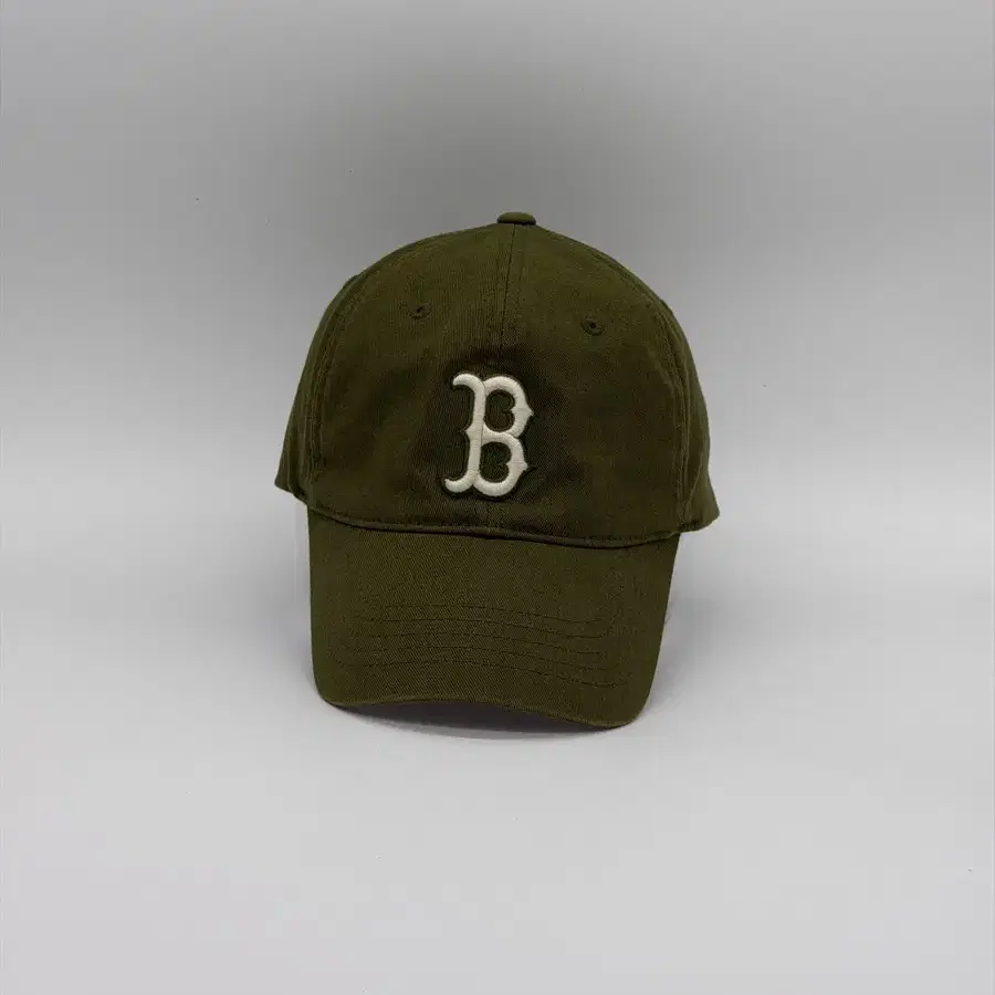 [XL] MLB 보스턴 레드삭스 올리브 카키 B로고 볼캡 61호