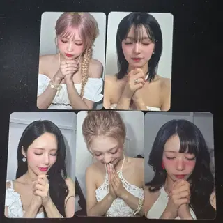 프로미스나인 Glow me 앨범 애플뮤직 대면 포카 5종