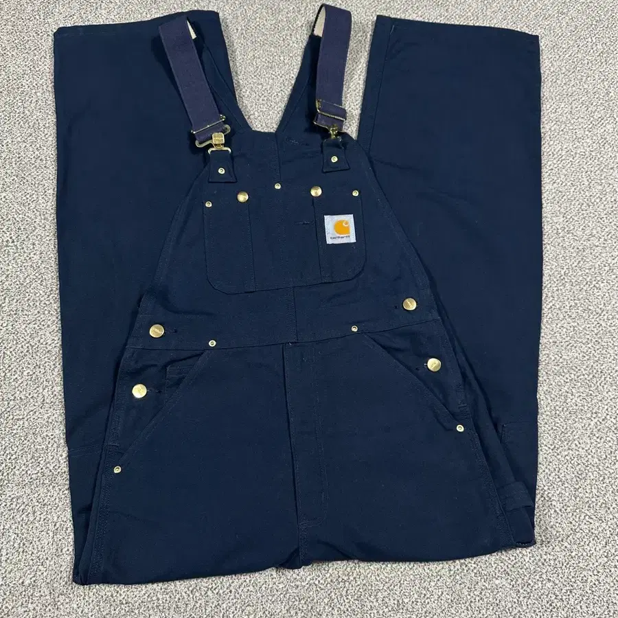 칼하트 덕캔버스 더블니 오버롤 멜빵바지 30x30
