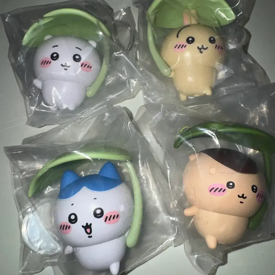 먼작귀 치이카와 캐릭터 피규어 4종 세트 우사기 하치와레 쿠리만쥬