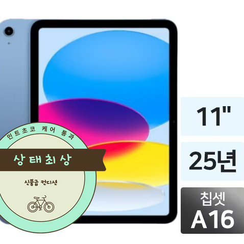 애플 아이패드 A16 실버 128GB 배터리 100퍼센트