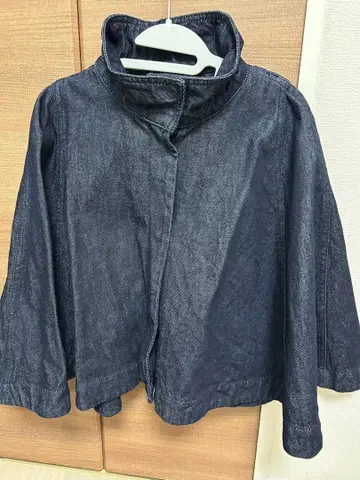 ZARA 자라 데님 케이프 코트 판초