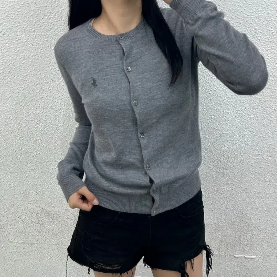 폴로 랄프로렌 그레이포니 그레이 니트가디건M