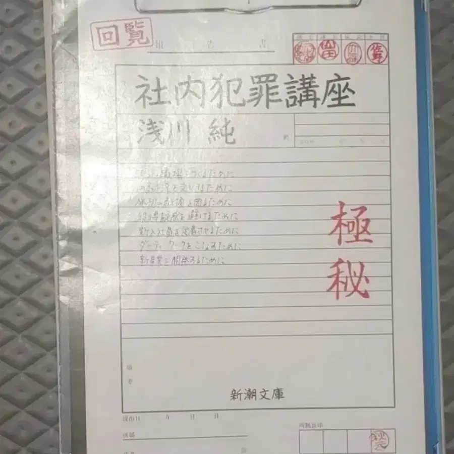 일본원서 미니북 책 사내범죄강좌