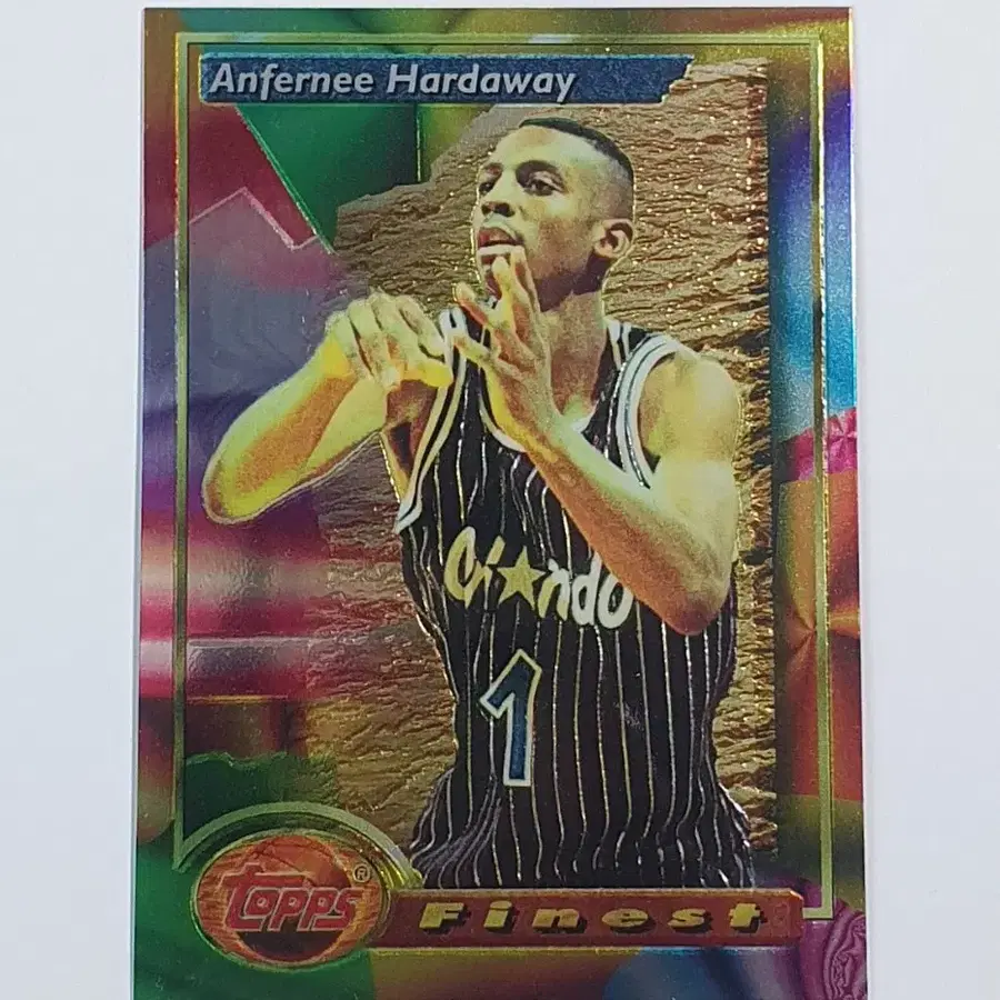 (상태필독) 1993-94 탑스 파이니스트 앤퍼니 하더웨이 루키카드 Topps Finest Anfernee Hardaway RC