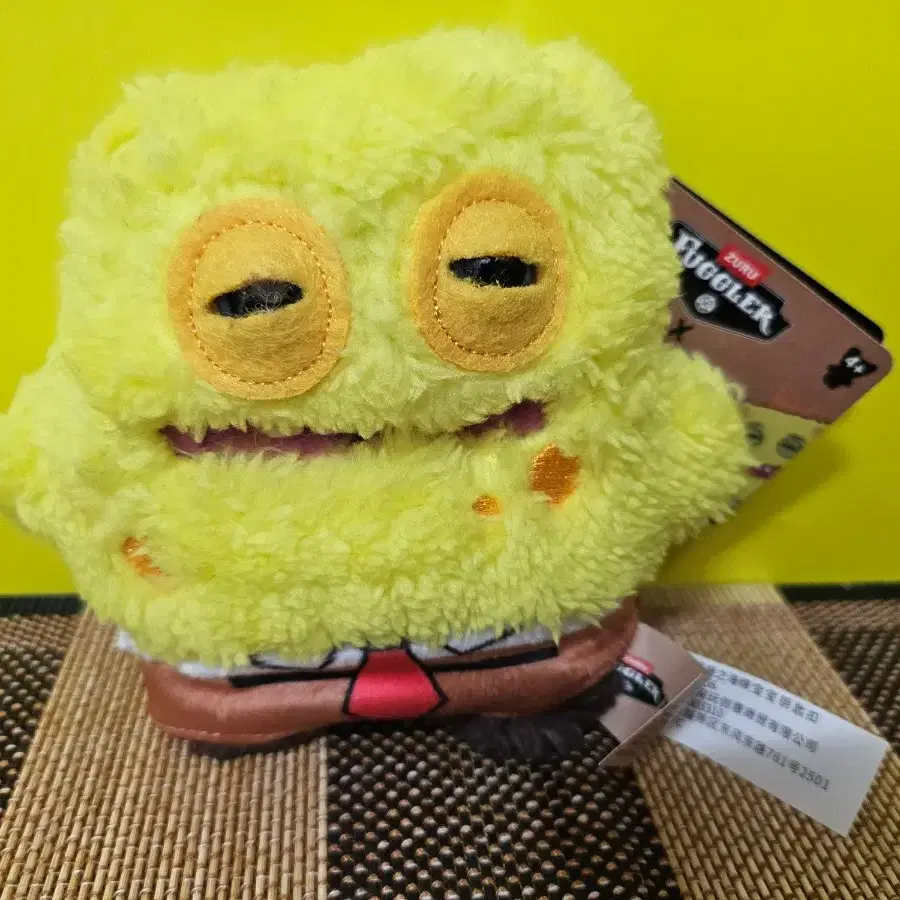 퍼글러 스폰지밥 콜라보 이빨괴물 인형 키링 태그있음 새상품