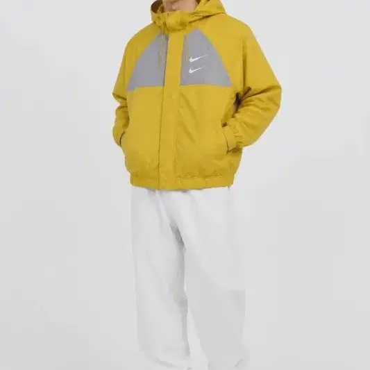 남XL/나이키 더블 스우시 옐로우 바람막이 (사진참고)