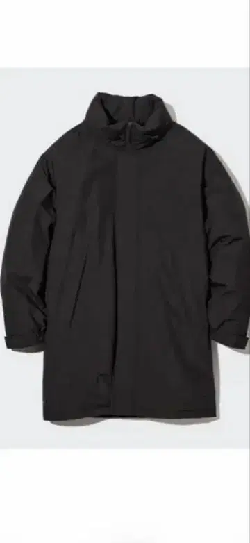 UNIQLO 방풍 패딩 코트 블랙 XXL OVY 오오후지 씨 착용 파우치 포함