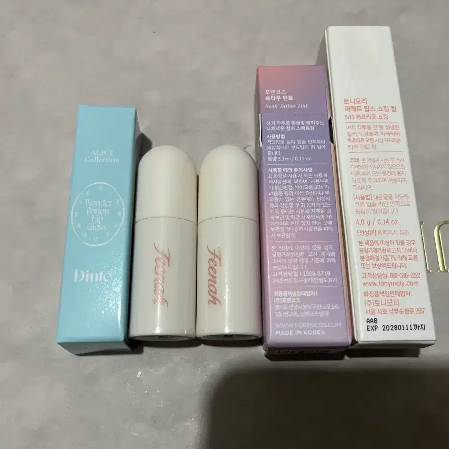 딘토 피나 데이지크 포렌코즈 토니모리 립 틴트 치크