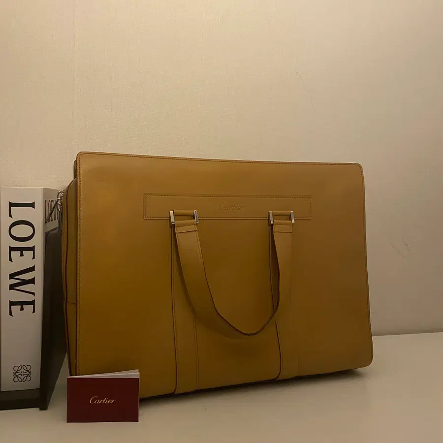 CARTIER / 빈티지 까르띠에 머스트 드 베이지 레더 브리프케이스 / 서류가방