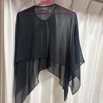 여성용 타카시마야 볼레로 시어 블랙 케이프 9호 결혼식 파티