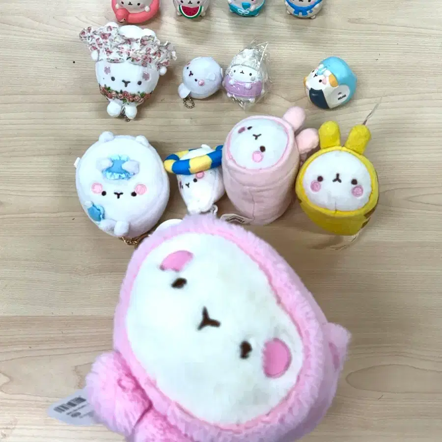 몰랑이 중형인형뽑기키링열쇠 가방고리 인형 피규어가챠 일괄