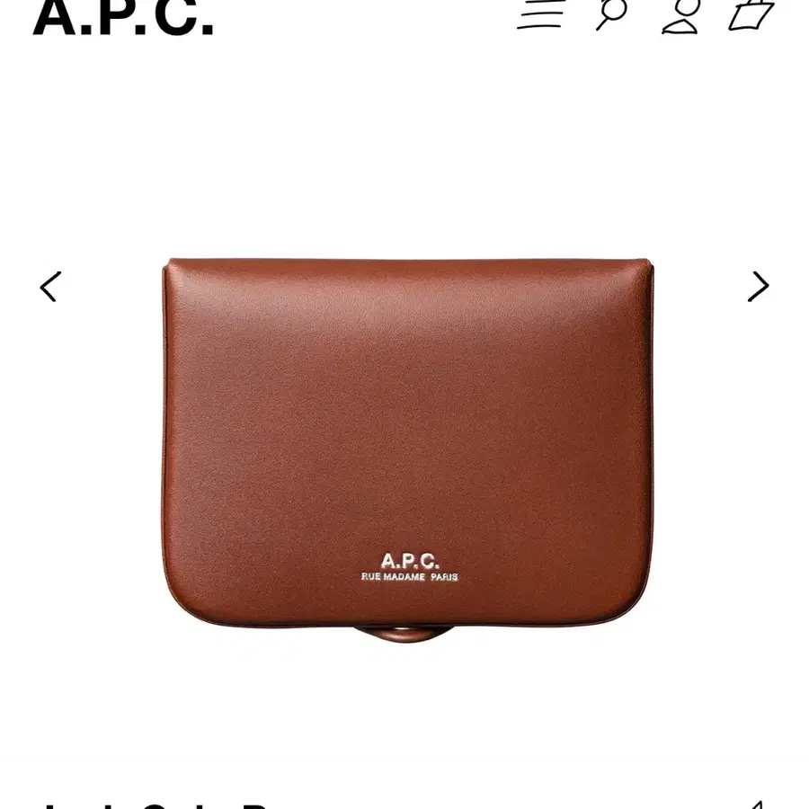 새상품) A.P.C. 아페쎄 조쉬 코인 지갑 브라운