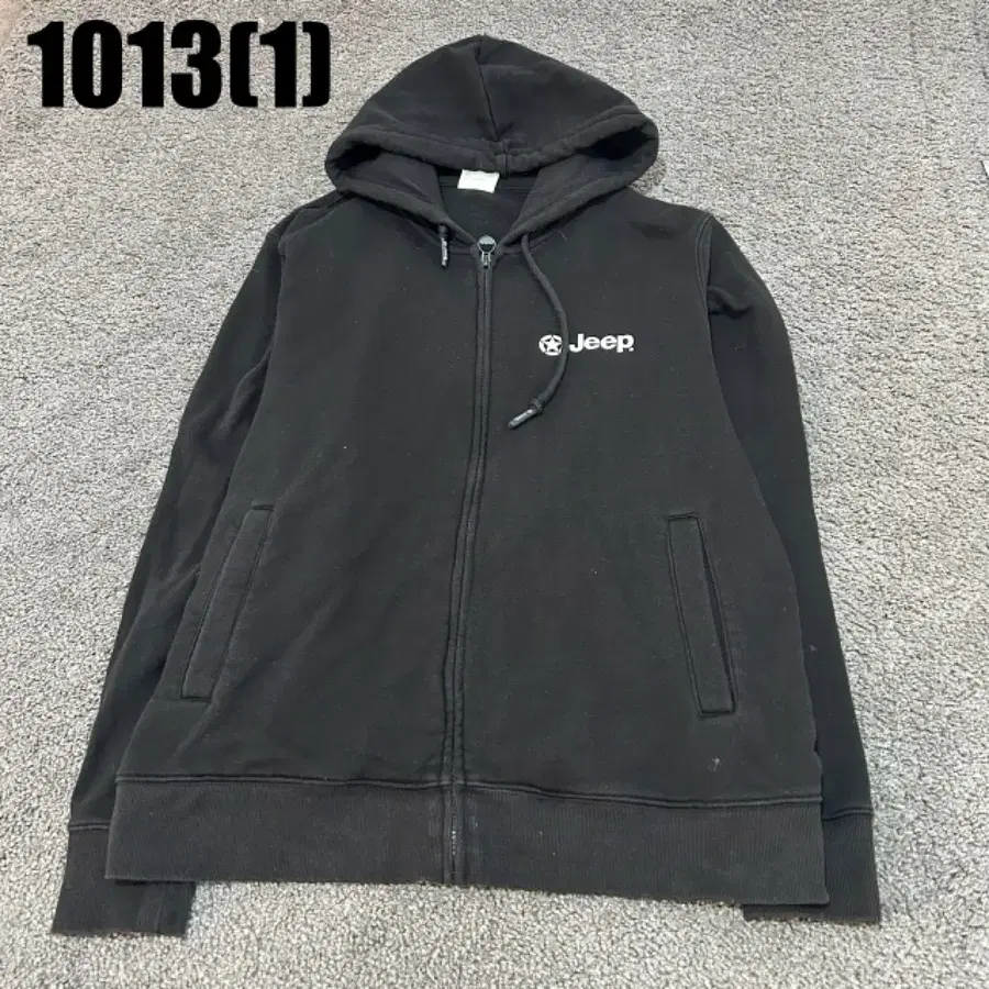 Jeep 후드 집업 블랙