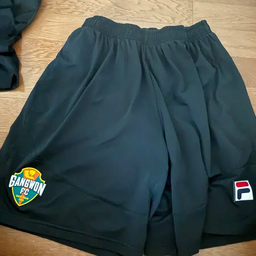 휠라 강원 FC 트레이닝 반바지 블랙 105