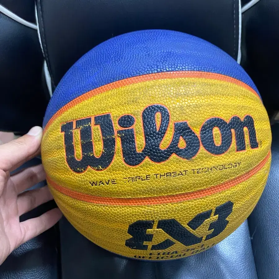 윌슨 3x3 농구공 옐로우/블루6호 오피셜