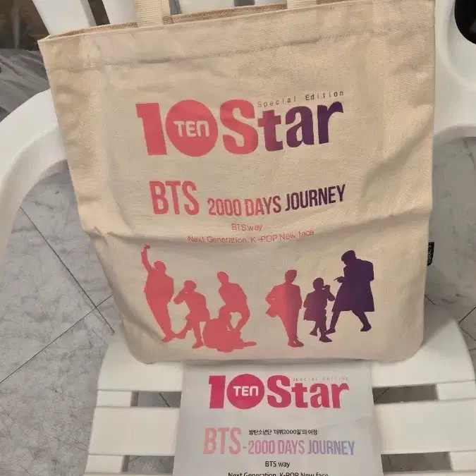 BTS 10Star 2000 Days Journey Tote Bag, New