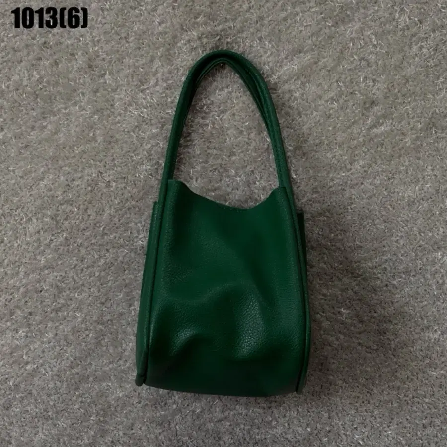 가죽 미니 숄더백 그린 1013