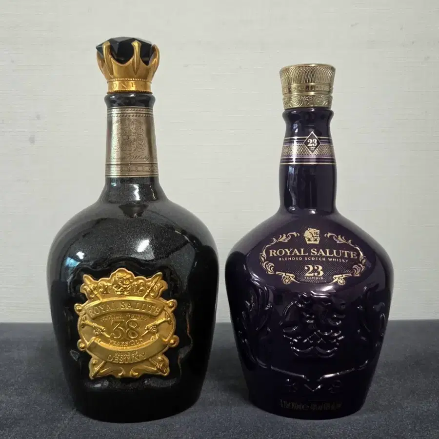 로얄 살루트 38년 700ml,23년 퍼플 위스키 공병
