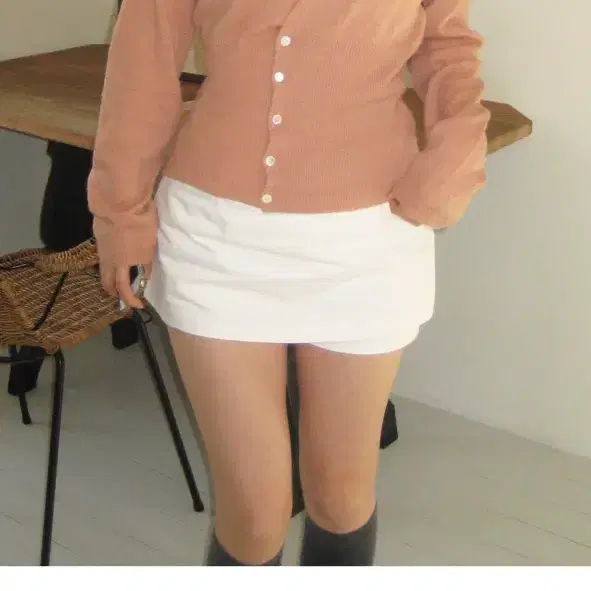 아워캐비넷 blossom wrap knit