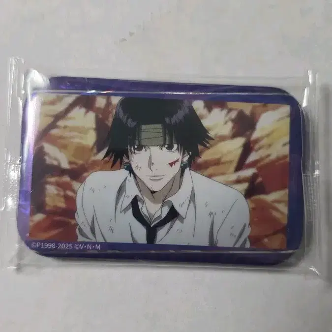 Hunter x Hunter Chrollo Square Can Badge, New and Unopened