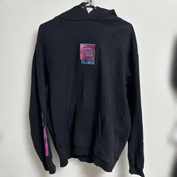 XLARGE 블랙 후드티 L